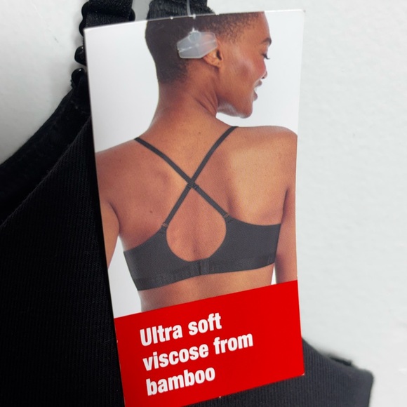 Black Wireless Comfort Bra NEW WITH TAGS - Picture 5 of 6